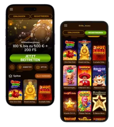 Strikerroomz Casino DE App